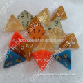 4 Sided Laser Dice Engraved Custom Plastic Polyhedral Dice